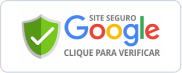 Site seguro verificado pelo Google
